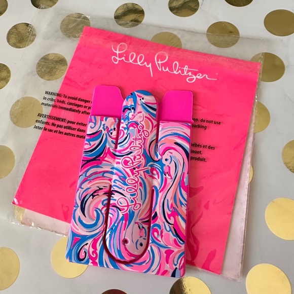 Lilly Pulitzer phone card holder case - Picture 1 of 3